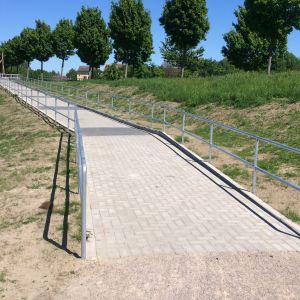 Geländer am Emsdeich in Greven